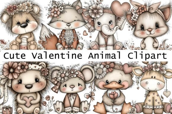 Adorable Designs: Your Guide to Valentine Animal Clipart
