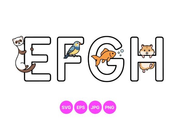 Animal Alphabet Letter Design: A Playful Creative Asset