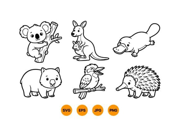 Australian Animal SVG Clipart: A Designer's Playful Toolkit