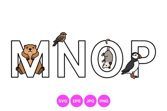 Charming Cute Animal Alphabet Clipart for Creative Projects
