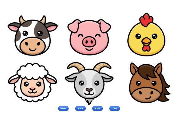 Charming Farm Animal Clipart for Creative Projects