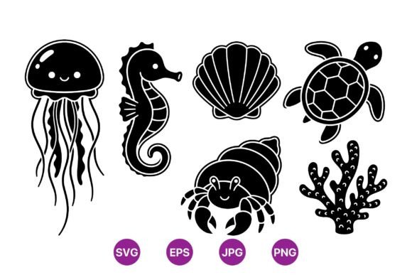 Charming Sea Creatures: Your New Favorite Design Asset