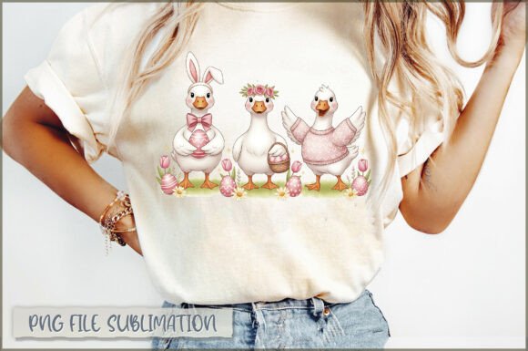 Easter Animal Silly Easter Goose PNG: A Retro Kawaii Design Guide