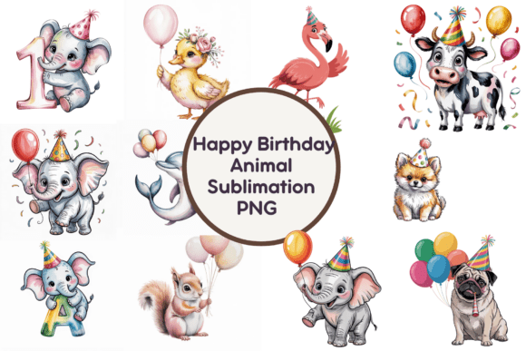 Happy Birthday Animal Sublimation: A Designer's Festive Toolkit