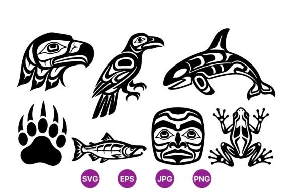 Unleash Cultural Power with Tribal Animal SVG Design Pack