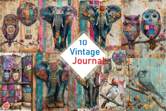Vintage Animal Journal Pages: A Whimsical Creative Toolkit